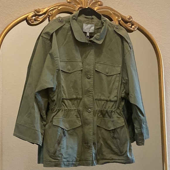 Joie Jenita Stretch Cotton Field Jacket Utility Size XL - Picture 6 of 8